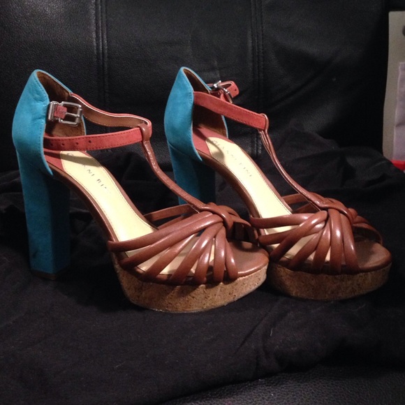 gianni bini high heels 81 gianni bini shoes teal and brown high heels gianni bini high heels 81 gianni bini shoes teal and brown high heels