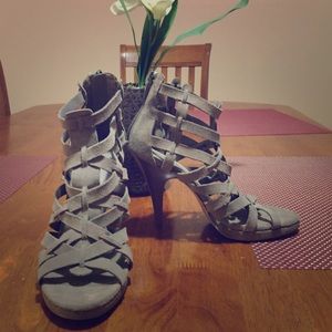 Express strapped heels