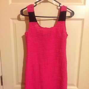 Fuchsia midi dress