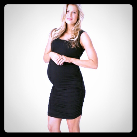 a pea in a pod sexy black dress(Maternity)