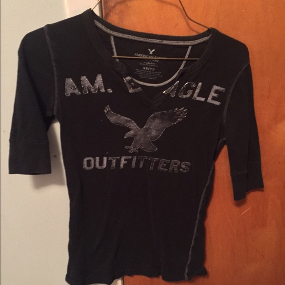 Black American Eagle Shirt