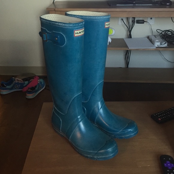 original tall gloss hunter rain boots