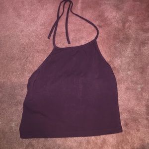 Burgundy halter