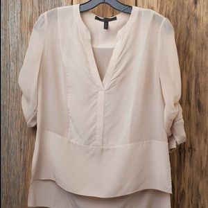 BCBG bare pink top