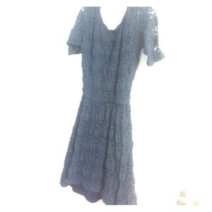 Navy blue lace dress