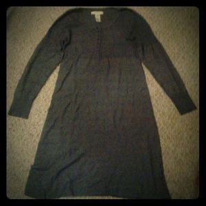 Gray knit dress
