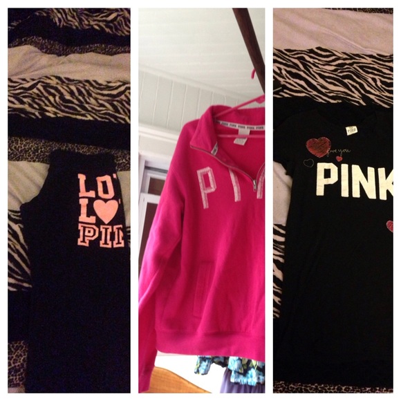 ❤️❤️❤️Vs pink bundle sweat shirt, pants, top