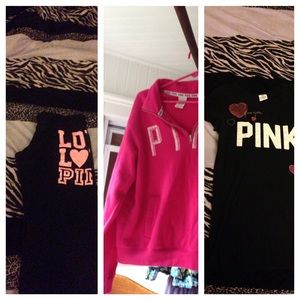 ❤️❤️❤️Vs pink bundle sweat shirt, pants, top
