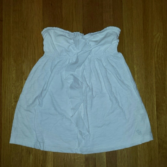 Strapless White Top