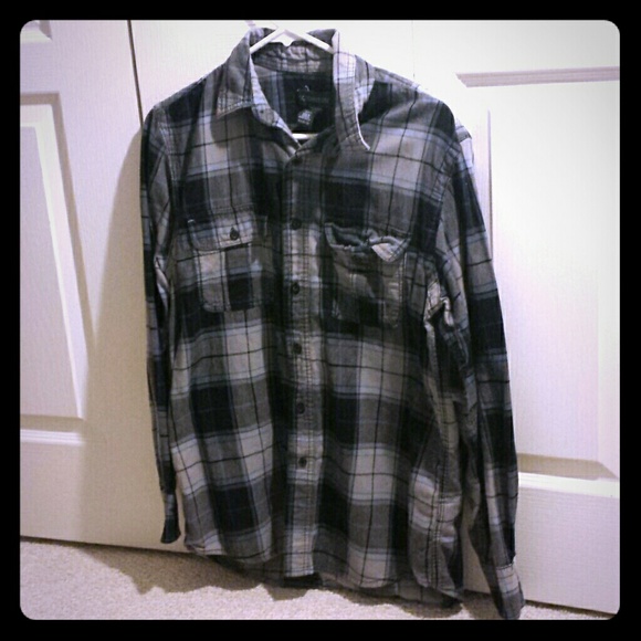 Blue and gray flannel for men