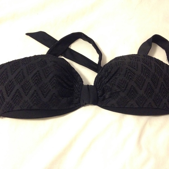 H&M black bandeau bikini top - Picture 2 of 4