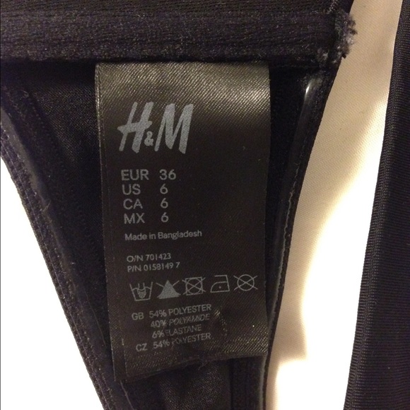 H&M black bandeau bikini top - Picture 4 of 4