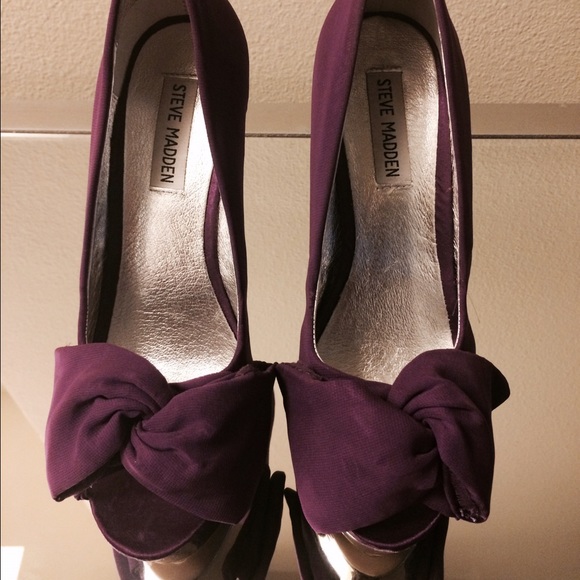 Steve Madden Moskow-Purple fabric women shoes - Picture 2 of 4