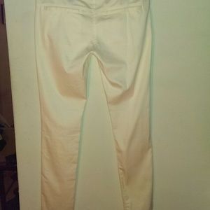 White thin cotton jeans