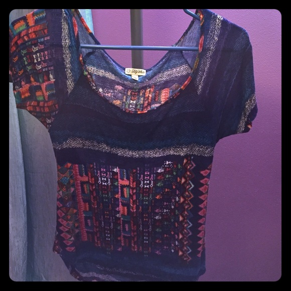 Printed open back top