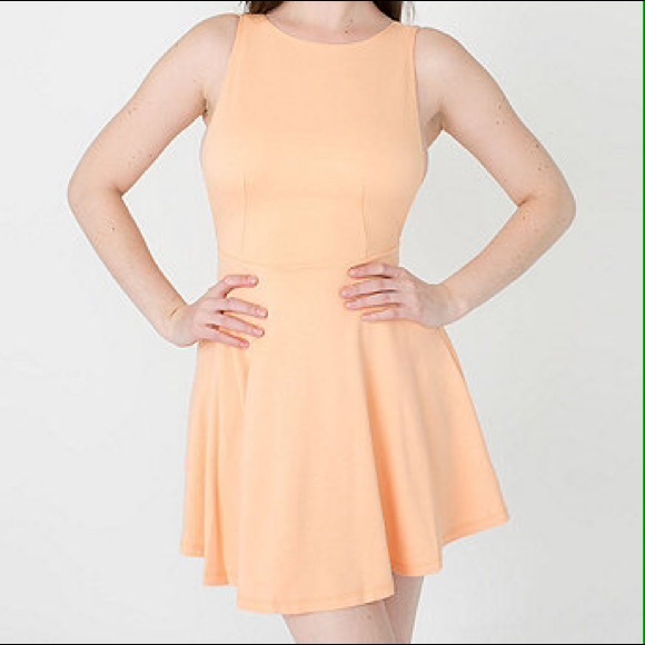 American Apparel Peach Skater Dress