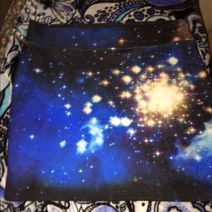 🌺Traded🌺Galaxy Bodycon skirt // Hot Topic
