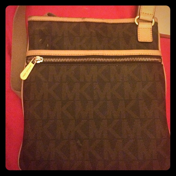 Brown MK cross body