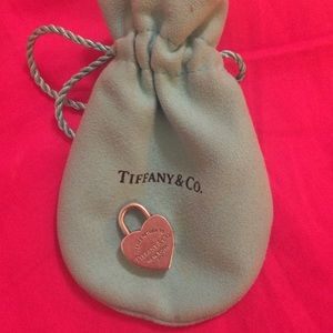 Tiffany and co. Heart lock charm. Authentic