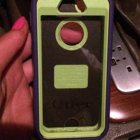 Green purple otter box