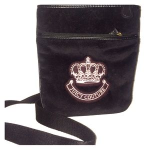 Juiced couture crown flat cross body bag