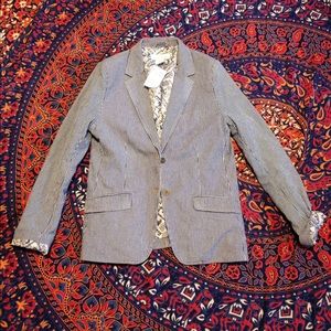 •H&M Striped Blazer•