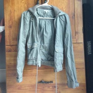 Green Military Jacket w/hood