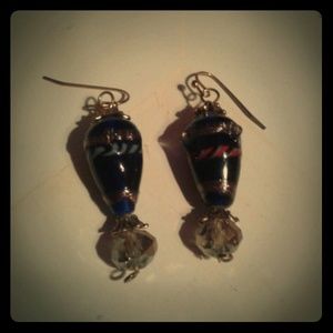BLUE PARTY Earrings handcrafted