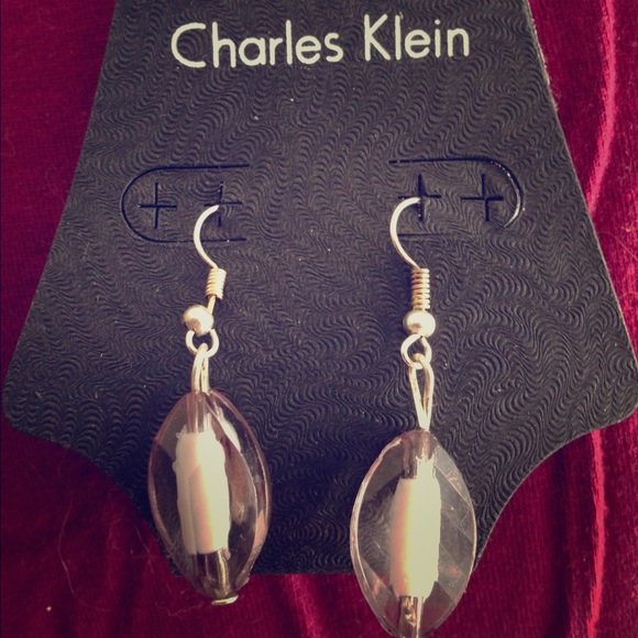 Charles Klein Grey/Silver Earrings