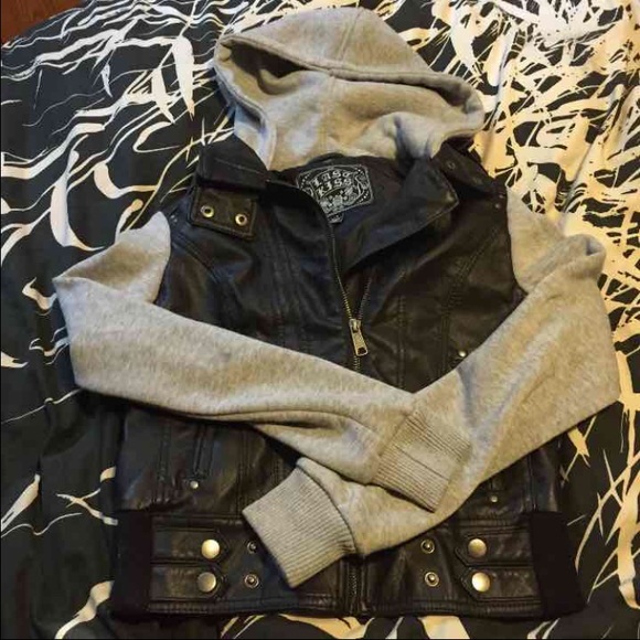 Faux leather jacket