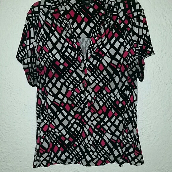 Alfani Multicolor Blouse Size 1X