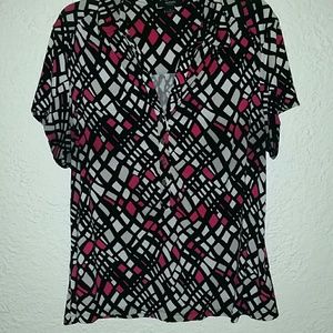 Alfani Multicolor Blouse Size 1X
