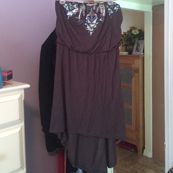 NWOT express high low dress L