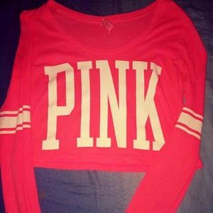 Victoria's Secret PINK long sleeve crop top