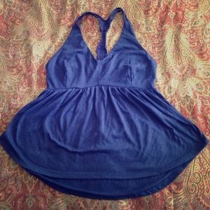 Dark Blue Halter Shirt