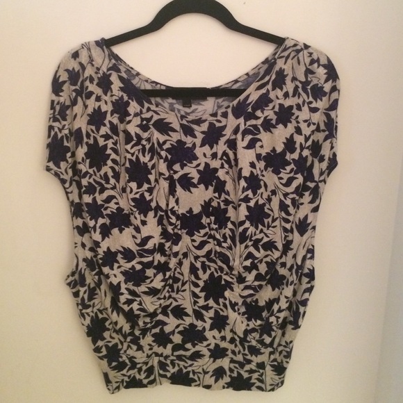 Blue & grey anthropologie top