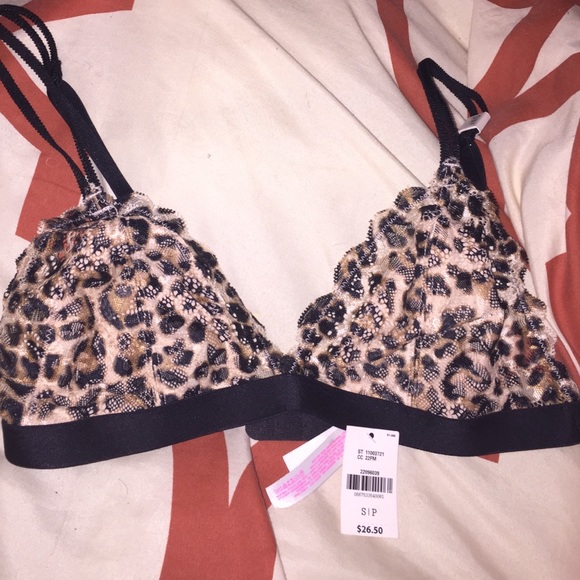 Pink Victoria secret lace triangle