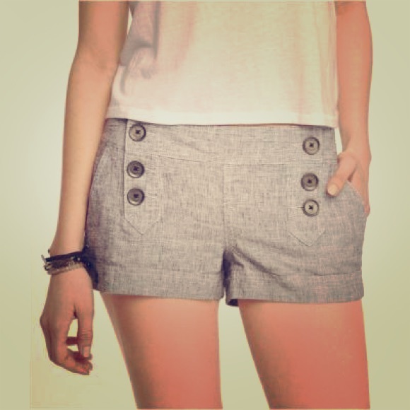 Tan sailor style shorts