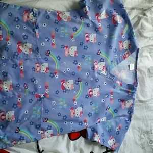 Hello kitty scrub top