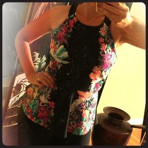 Tropical Crisscross top