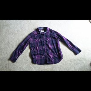 Plaid long sleeve shirt