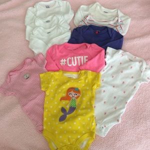 Baby girl newborn onesie bundle!