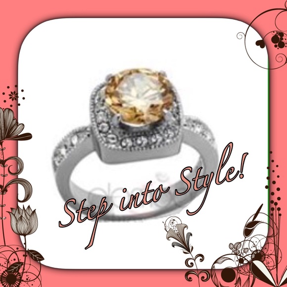Sapphire & CZ Ring