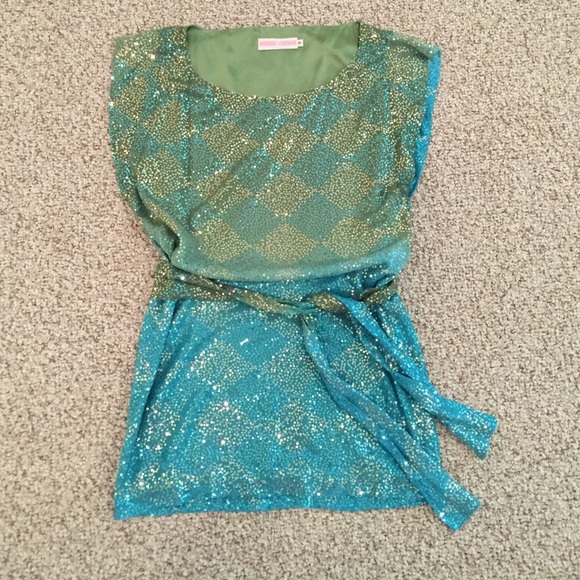 Short sequins dress