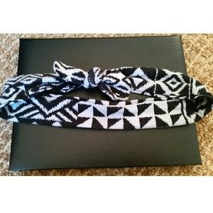 Tribal print top knot