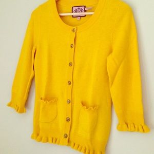 Like NEW Juicy Couture Canary Yellow Cardigan