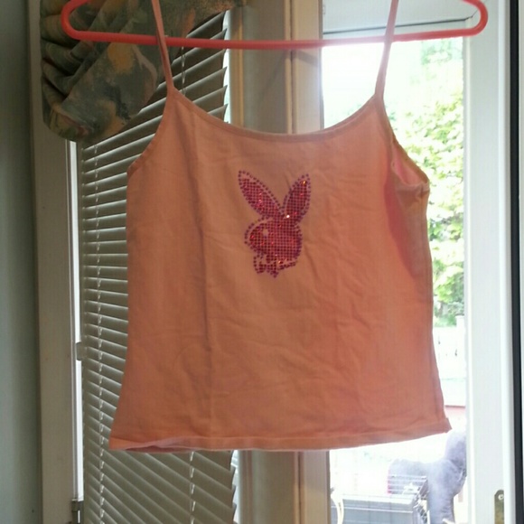 Juniors tank tank top with a Playboy bunny on it