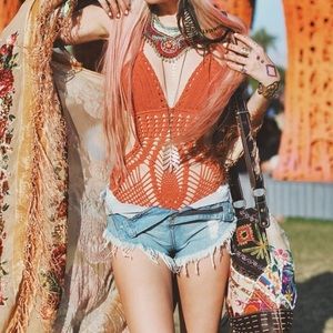 Andi Bagus crochet one piece bathing suit