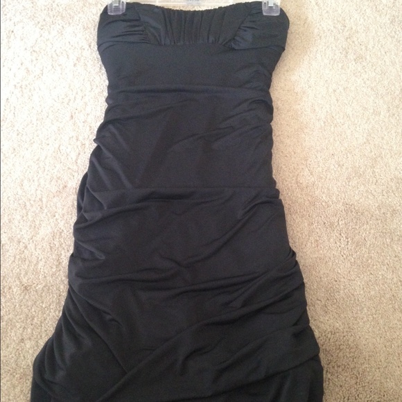 Rampage bodycon black dress