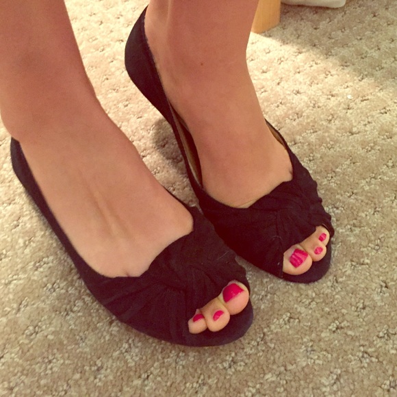 Seychelles Black Suede Flats